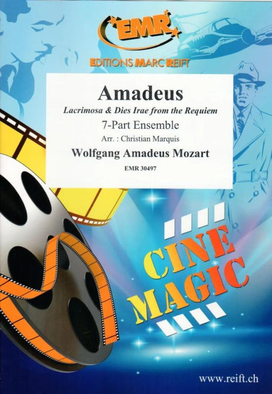 モーツァルト:映画「アマデウス」: 「レクイエム」より ラクリモーサ、怒りの日/フレックス七重奏/Marquis編 【輸入:木管金管アンサンブル】