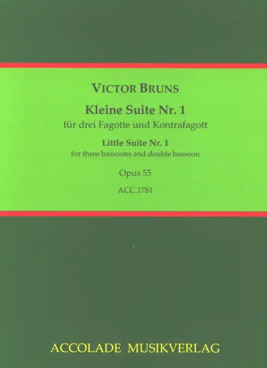 ブルンス：小組曲 第1番 Op.55～３本のファゴットとコントラファゴットのための: スコアとパート譜 【輸入：バスーン(ファゴット)】 Default Title