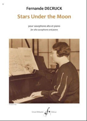 デクリュック：スター・アンダー・ザ・ムーン(月の下の星)～アルト・サクソフォンとピアノのための 【輸入：サクソフォン】