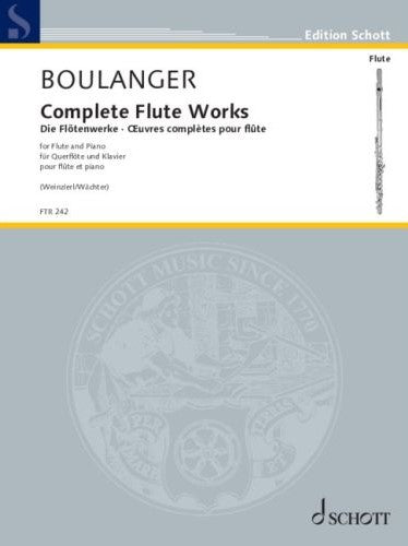 ブーランジェ:ブーランジェ-フルート作品全集/Weinzierl & Waechter編 【輸入:フルート】