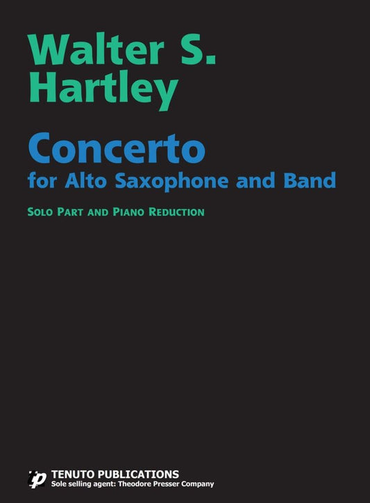 ハートレイ：アルト・サクソフォンとバンドのための協奏曲: アルト・サックスとピアノ・リダクション 【輸入：サクソフォン】