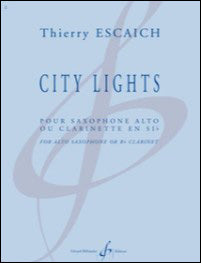 エスケシュ：シティ・ライツ ～アルト･サクソフォン(またはBb管クラリネット)・ソロ 【輸入：サクソフォン】