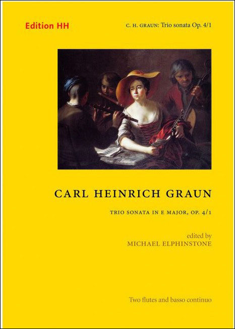 グラウン：トリオ・ソナタ ホ長調 Op.1/4 (Graun WV Bv:XV:6)/Elphinstone編 【輸入：フルート】
