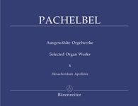パッヘルベル：アポロのヘクサコード(6弦)とヘ長調のアリエッタ 【輸入：オルガン】