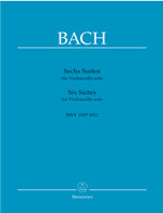 バッハ：無伴奏チェロ組曲 BWV 1007-1012/原典版/Wenzinger編 【輸入：チェロ】