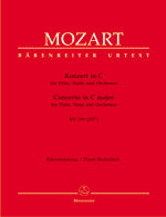 モーツァルト：フルートとハープのための協奏曲 ハ長調 KV 299/原典版/Schelhaas編 【輸入：室内楽(パート譜)】