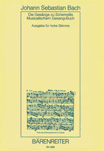 バッハ:宗教的歌曲とアリア(シェメッリ歌曲集より) BWV 439-507他 (高声用) 【輸入:ヴォーカルとピアノ】