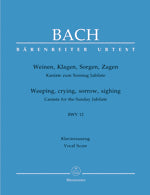 バッハ：カンタータ 第12番「泣き、嘆き、憂い、おののけ」 BWV 12(独語・英語)/原典版/Emans編 【輸入：合唱とピアノ】