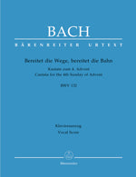 バッハ：カンタータ 第132番「道を備えよ」 BWV 132(独語)/原典版/Raphael編 【輸入：合唱とピアノ】