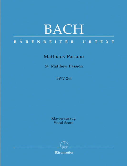 バッハ：マタイ受難曲 BWV 244/原典版/Durr & Schneider編: 指揮者用大型スコア(新バッハ全集 II/5)(布装) 【輸入：合唱とオーケストラ】