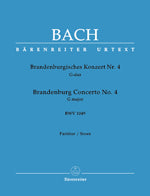 バッハ:ブランデンブルク協奏曲 第4番 ト長調 BWV 1049/新バッハ全集版 【輸入:室内楽(スコア)】