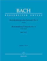 バッハ:ブランデンブルク協奏曲 第6番 変ロ長調 BWV 1051/新バッハ全集版 【輸入:室内楽(スコア)】
