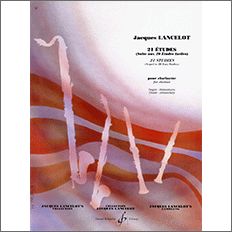 ランスロ:21の練習曲 (20のやさしい練習曲に基づく組曲) 【輸入:クラリネット】