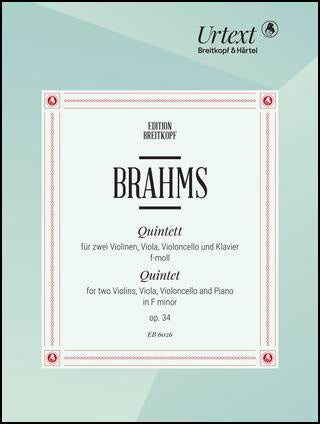 ブラームス：ピアノ五重奏曲 ヘ短調 Op.34 【輸入：室内楽(パート譜)】