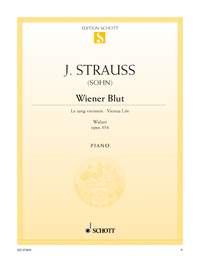 シュトラウス二世：ワルツ「ウィーン気質」 Op.354 【輸入：ピアノ】