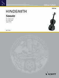 ヒンデミット：無伴奏バイオリン・ソナタ Op.31/2 【輸入：ヴァイオリン】