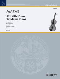 マザス：12の小二重奏曲 Op.38 第2巻 【輸入：ヴァイオリン】