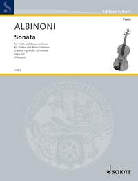 アルビノーニ：室内での和声の楽しみ ト短調 Op.6/2 【輸入：ヴァイオリン】