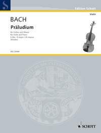 バッハ：パルティータ イ長調 BWV 1006より 前奏曲/バイオリンとピアノのための編曲 【輸入：ヴァイオリン】