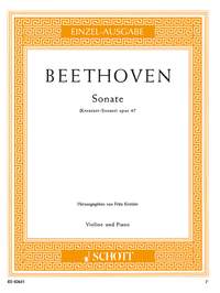 ベートーヴェン：バイオリン・ソナタ 第9番 イ長調 Op.47 「クロイツェル」/クライスラー編 【輸入：ヴァイオリン】