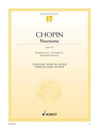ショパン：ノクターン 第2番 変ホ長調 Op.9/2 【輸入：ヴァイオリン】