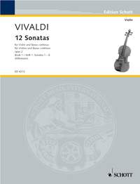 ヴィヴァルディ：バイオリン・ソナタ F.XIII/29-34 Op.2/1-6 【輸入：ヴァイオリン】