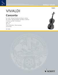 ヴィヴァルディ：バイオリン協奏曲 ト短調 F.I, N.211 Op.12/1 RV 317 【輸入：ヴァイオリン】