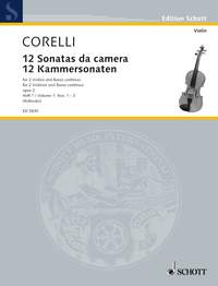 コレッリ：12の室内トリオ・ソナタ Op.2 第1巻: 第1番-第3番 【輸入：ヴァイオリン】