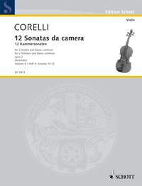 コレッリ：12の室内トリオ・ソナタ Op.2 第4巻: 第10番-第12番 【輸入：ヴァイオリン】