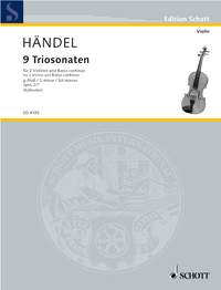 ヘンデル：トリオ・ソナタ ト短調 Op.2/6 【輸入：ヴァイオリン】