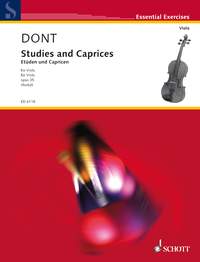 ドント：練習曲とカプリス Op.35 【輸入：ヴィオラ】
