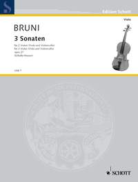 ブルーニ：3つのソナタ Op.27 【輸入：ヴィオラ】