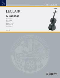 ルクレール：2台のバイオリンのためのソナタ Op.12 第1巻: 第1番-第3番/ビオラ編曲版/Walter編 【輸入：ヴィオラ】