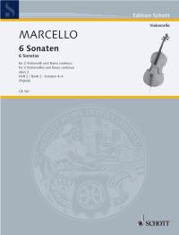 マルチェッロ：2台のチェロとチェンバロのための6つのソナタ 第2巻 【輸入：チェロ】