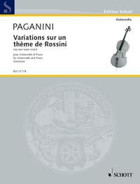 パガニーニ：ロッシーニの主題による変奏曲 【輸入：チェロ】