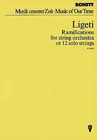 リゲティ：弦楽オーケストラのためのラミフィカション(1968-69年): スタディ・スコア 【輸入：オーケストラ(スコア)】