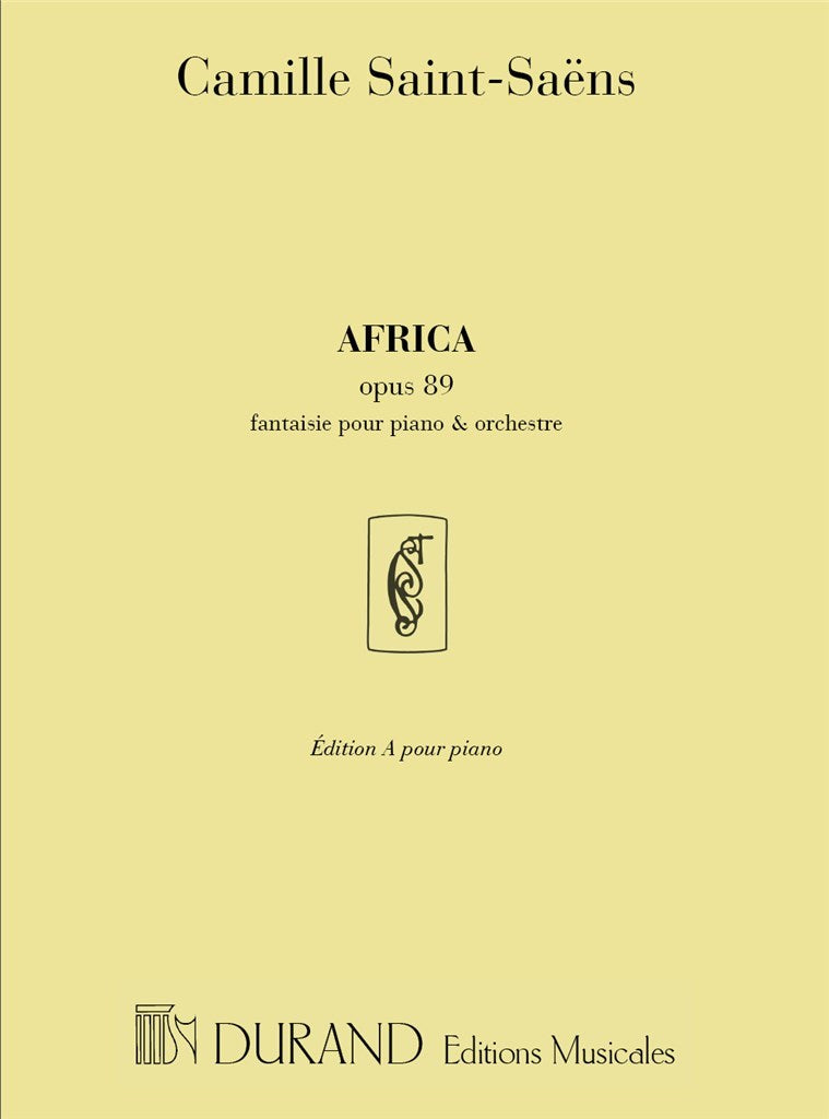 サン・サーンス：アフリカ幻想曲 Op.89 【輸入：ピアノ】