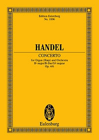ヘンデル：ハープ協奏曲 変ロ長調 Op.4/6 HWV 294: 指揮者用大型スコア 【輸入：その他の弦楽器とオーケストラ(スコア)】