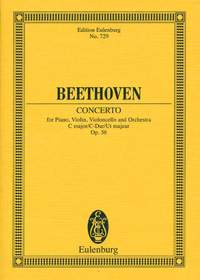 ベートーヴェン：ピアノ、バイオリンとチェロのための三重協奏曲 ハ長調 Op.56 【輸入：複数ソロ楽器とオーケストラ(スコア)】