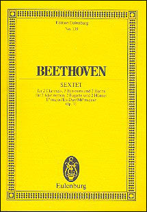 ベートーヴェン：木管六重奏曲 変ホ長調 Op.71 【輸入：室内楽(スコア)】