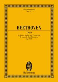 ベートーヴェン：ピアノ三重奏曲 第5番 ニ長調 Op.70/1 【輸入：室内楽(スコア)】