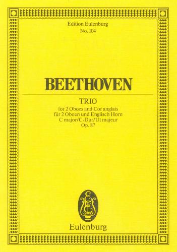ベートーヴェン：2本のオーボエとイングリッシュ・ホルンのための三重奏曲 ハ長調 Op.87 【輸入：室内楽(スコア)】