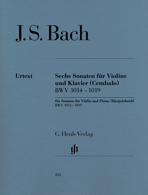 バッハ：バイオリン・ソナタ集 BWV 1014-1019/原典版 【輸入：ヴァイオリン】