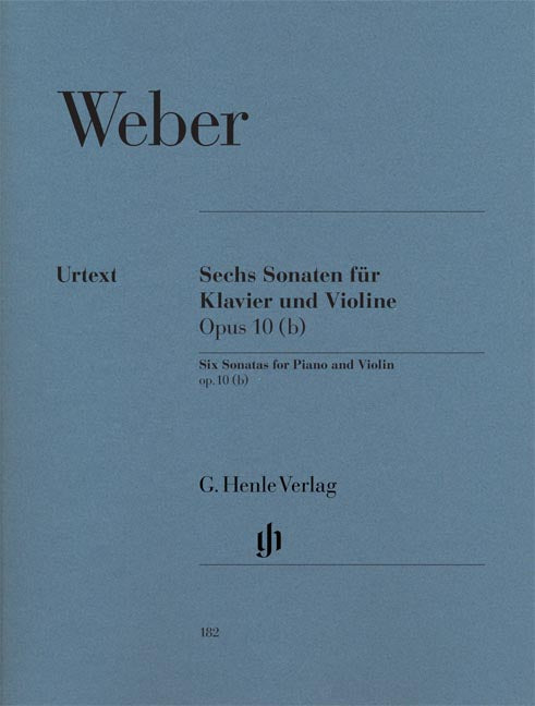 ウェーバー：バイオリン・ソナタ集 Op.10 【輸入：ヴァイオリン】