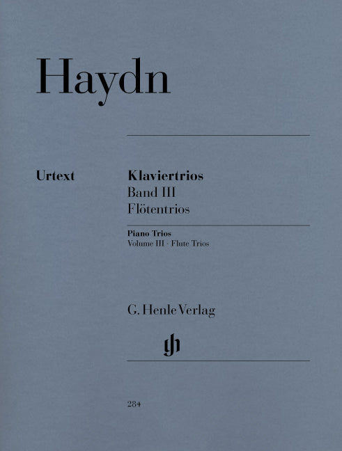 ハイドン：ピアノ三重奏曲集 第3巻: Hob.XV/15-17(フルートまたはバイオリン、チェロとピアノ)/原典版/Stockmeier編 【輸入：室内楽(パート譜)】