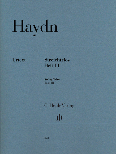 ハイドン：弦楽三重奏曲 第3巻: ハイドン作と考えられてきた作品/原典版: Maclntyre & Brook編 【輸入：室内楽(パート譜)】