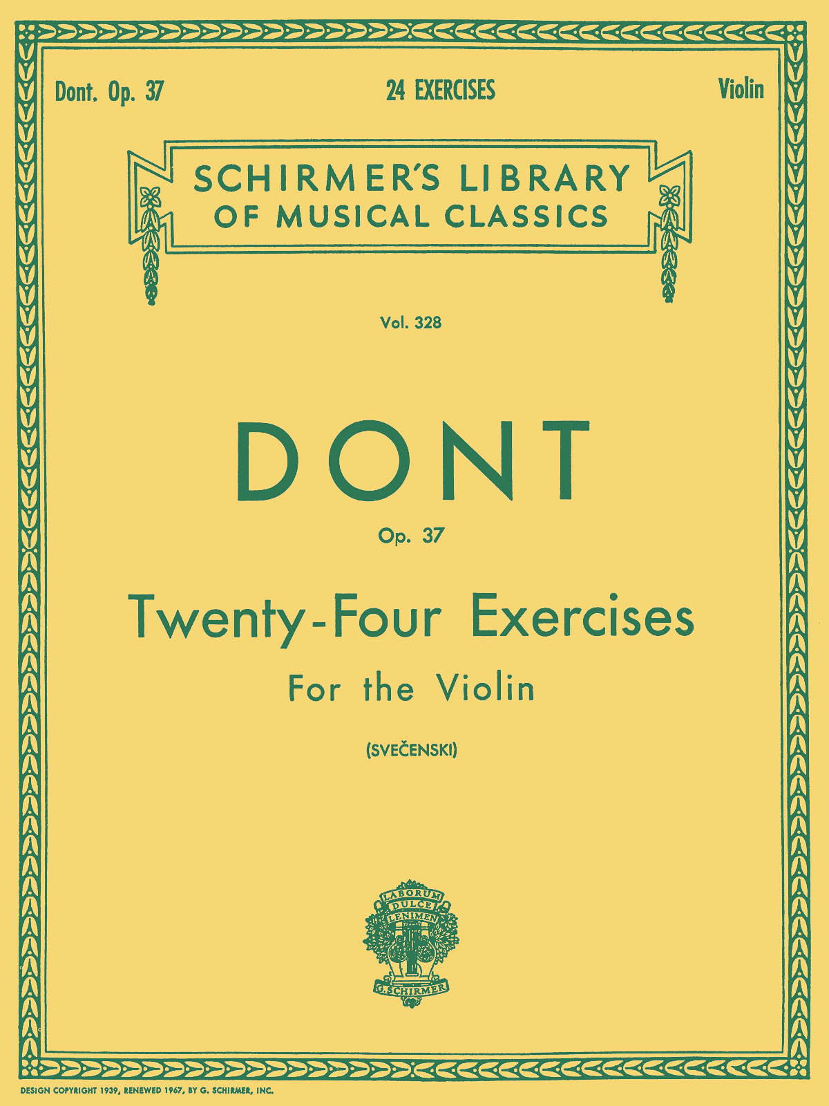ドント：クロイツェルとロード(ローデ)への24の準備的練習曲 Op.37 【輸入：ヴァイオリン】