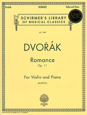 ドヴォルザーク：ロマンス ヘ短調 Op.11 【輸入：ヴァイオリン】