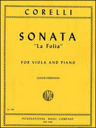 コレッリ：ラ・フォリア Op.5 No.12(ビオラとピアノ)/デイヴィッド & ヘルマン編曲 【輸入：ヴィオラ】