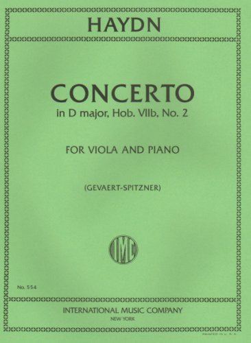 ハイドン：チェロ協奏曲 第2番 ニ長調 Op.101 Hob.VIIb/2/ビオラ編曲 【輸入：ヴィオラ】